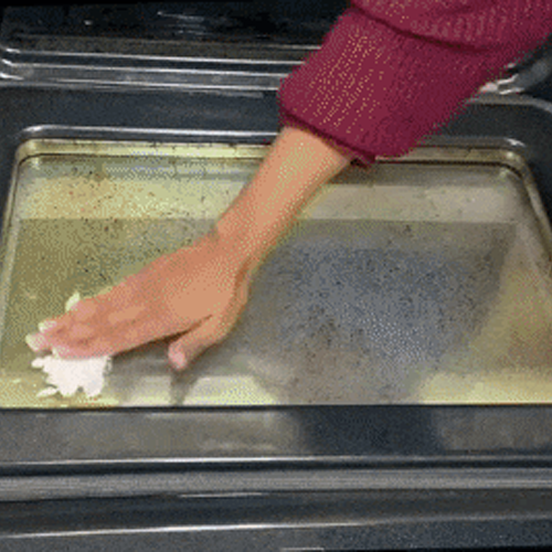 A natural oven scrub cleaner so the appliance you use to roast yummy veggies, bake sweet treats, and heat up frozen pizzas will be clean as can be.