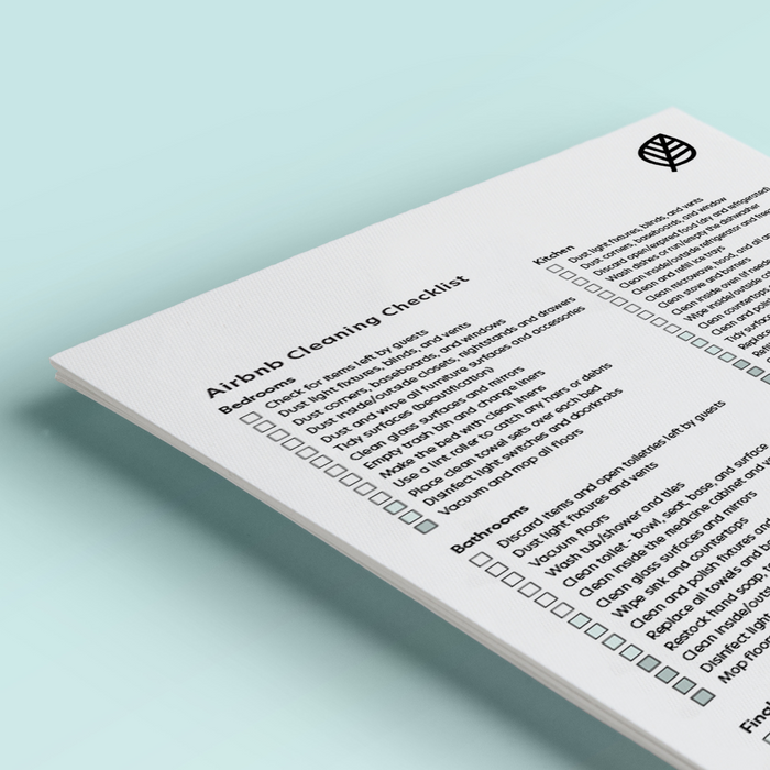 Airbnb Cleaning Checklist