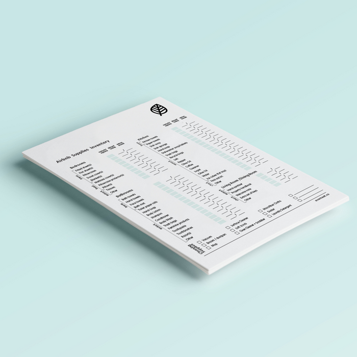 Airbnb Supplies Inventory Checklist