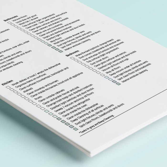 Home Cleaning Checklist