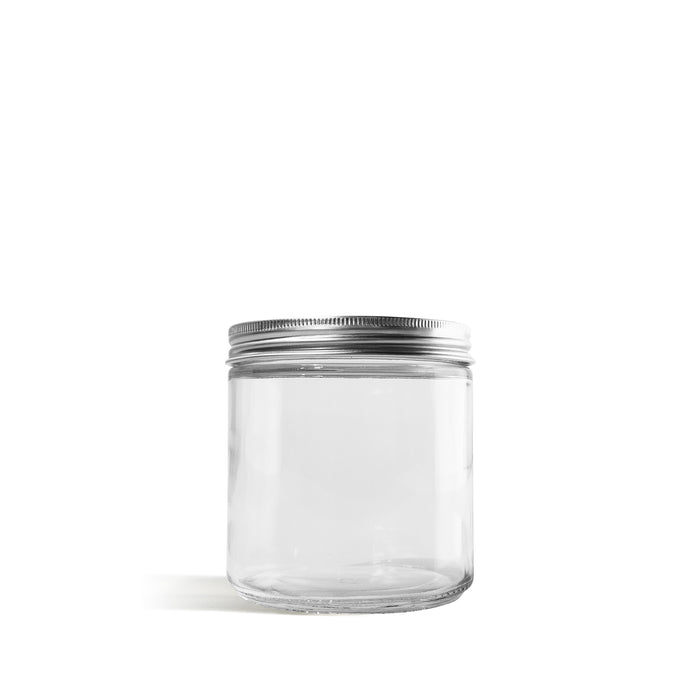Glass Jar - with aluminum lid